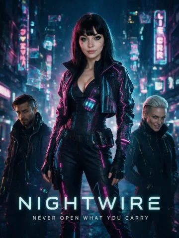 NightWire poster, a series on Candy AI Shorts